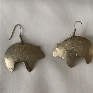 Silver Bear Earrings